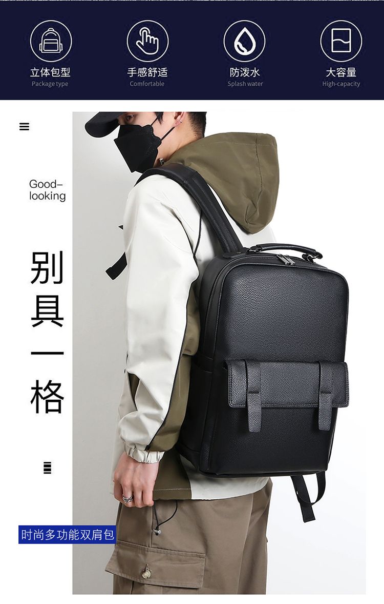 Zaino da uomo in pelle di luss - Laptop Backpack 15.6 recensione e prezzo